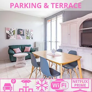 Parking & Terrace - Large 90 Mq - Self Check-in & Remote Access Como